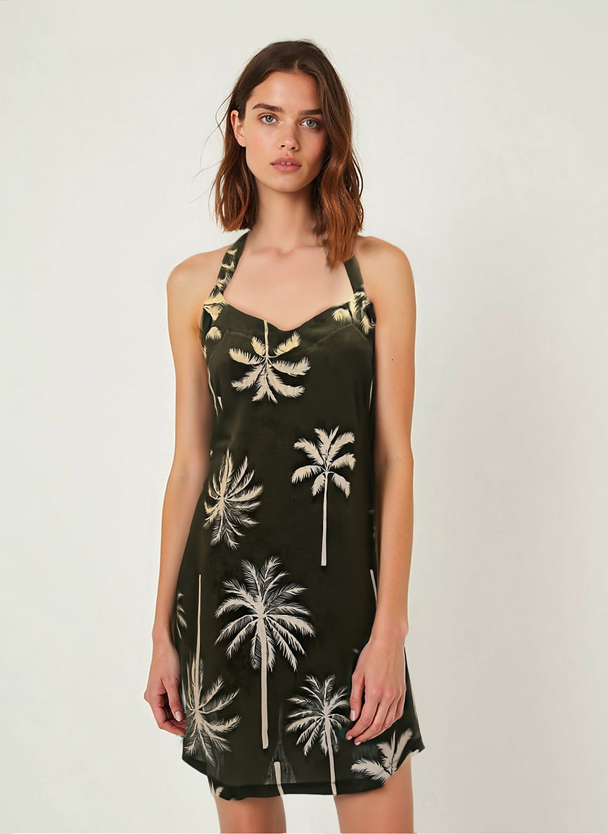 VESTIDO CORTO HALTER - ESPALDA ABIERTA